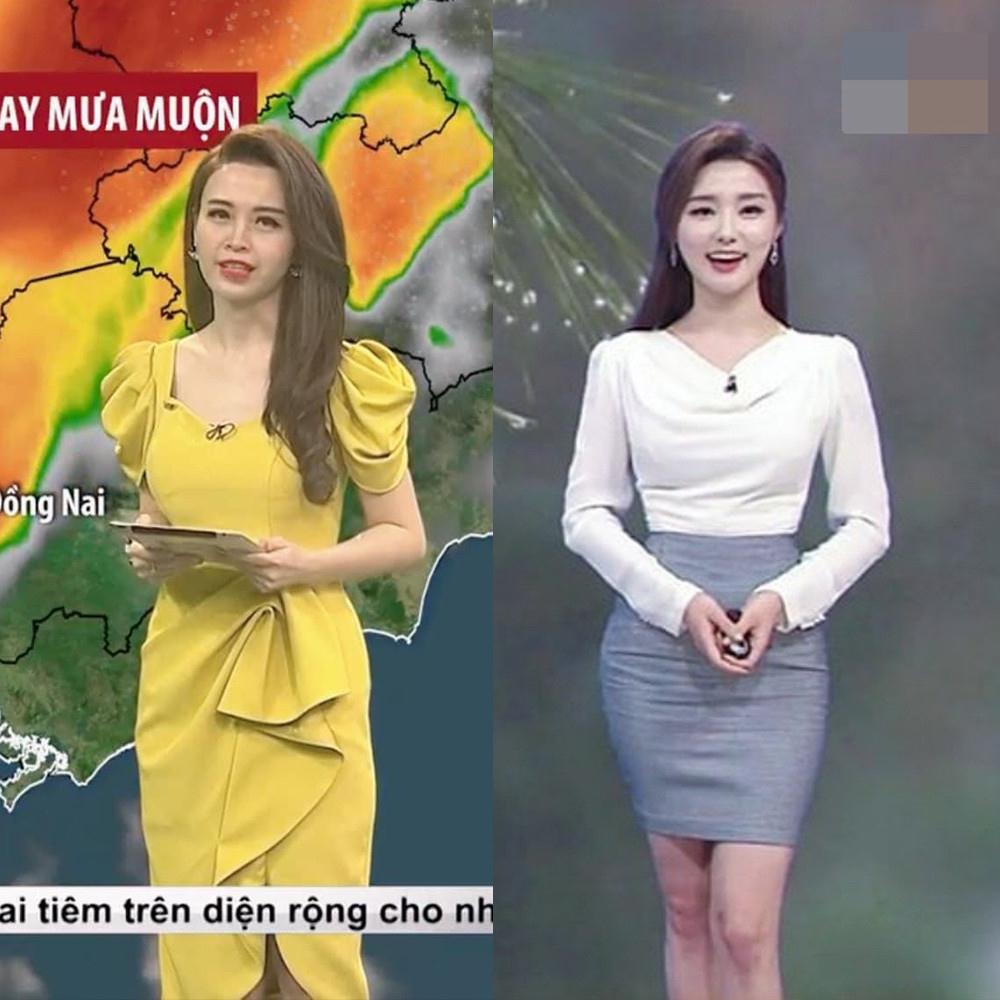 Mc thời tiết VTV lên sóng xinh đẹp không kém gì Mc Hàn Quốc - Ảnh 2