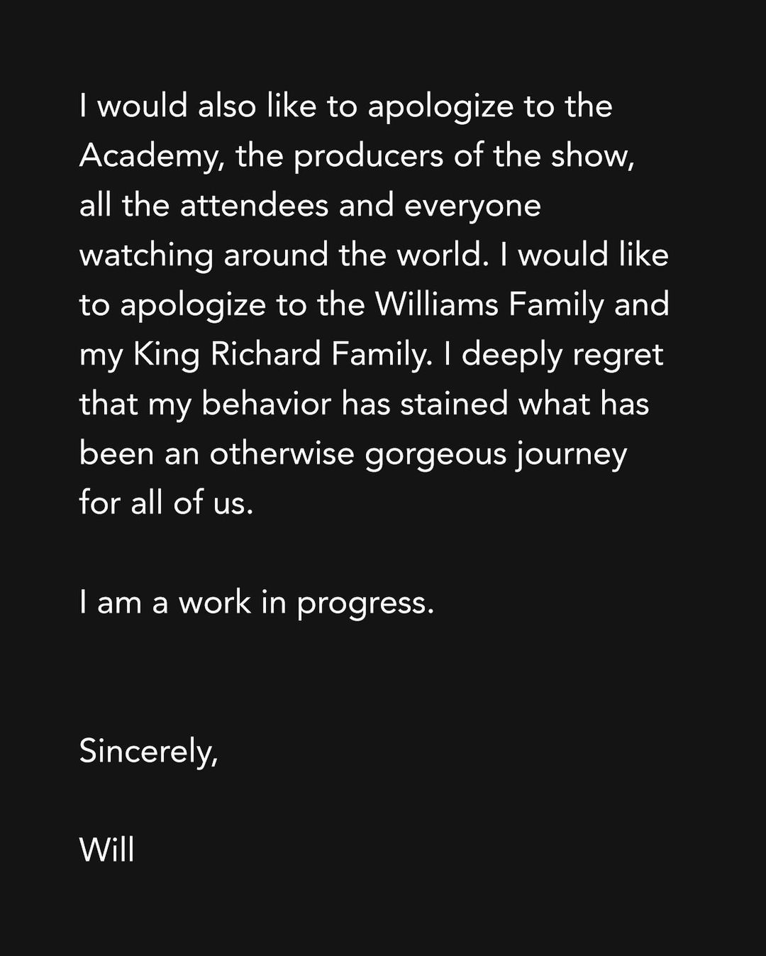 Will Smith xin lỗi Chris Rock vì Hành vi “Không thể chấp nhận và không thể bào chữa được” tại lễ trao giải Oscar - Ảnh 3