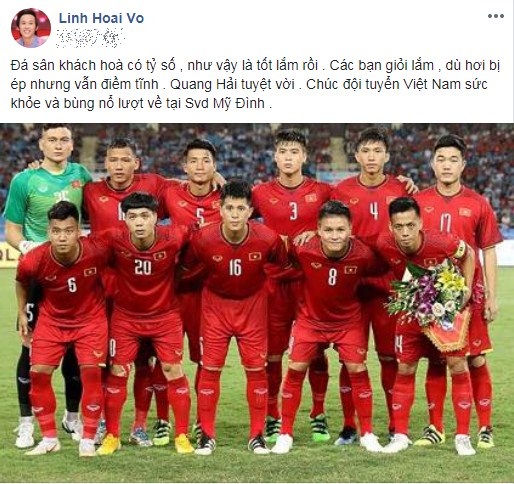 Hoài Linh viết tâm sự xúc động cho đội tuyển Việt Nam, đoán kết quả trận lượt về trên sân Mỹ Đình - Ảnh 1