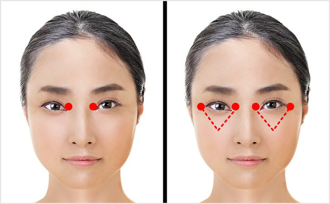 Học phụ nữ Nhật ấn vào các điểm này quanh đôi mắt mỗi ngày, nếp nhăn, quầng thâm hay bọng mắt đều biến mất - Ảnh 3