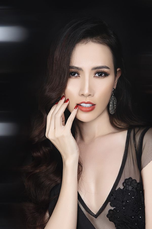 Hoa hậu Phan Thị Mơ gợi ý trang điểm dự tiệc với son cam - Ảnh 5