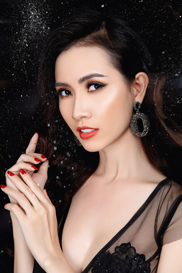 Hoa hậu Phan Thị Mơ gợi ý trang điểm dự tiệc với son cam - Ảnh 6