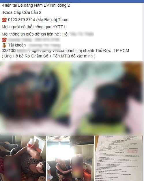 Bé trai nhiễm trùng huyết ở Gia Lai đã mất nhưng 'nhà từ thiện' vẫn kêu gọi, kèm hình ảnh thương tâm của bệnh nhân - Ảnh 1