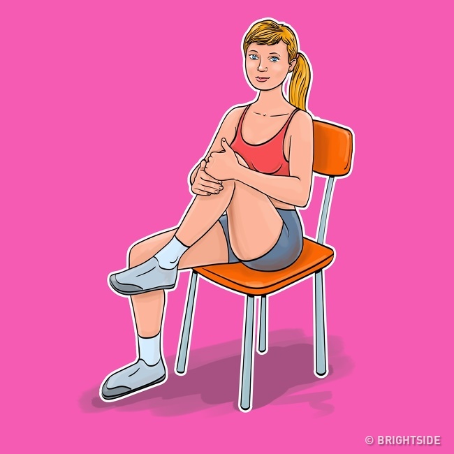 5 bài tập giảm cân, thon gọn vòng eo chỉ cần ngồi trên ghế cực kỳ phù hợp với phụ nữ văn phòng - Ảnh 4