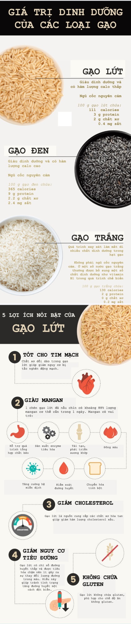 Lý do gạo lứt là tinh bột tốt, thường có trong chế độ ăn giảm cân - Ảnh 1