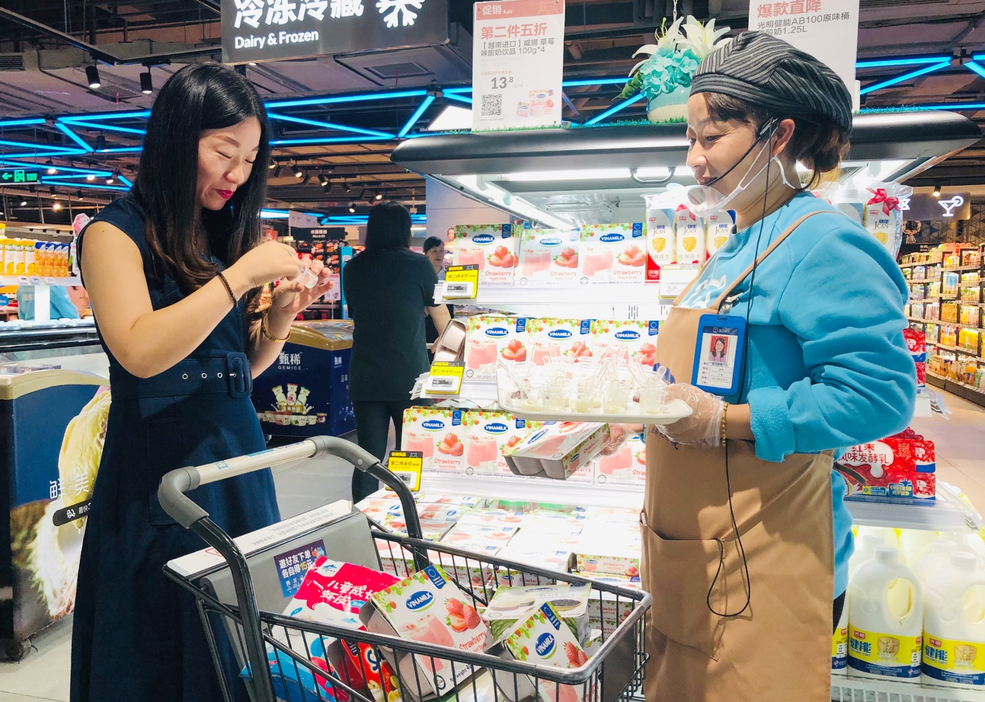 Sữa chua Vinamilk đã có mặt tại siêu thị thông minh Hema của Alibaba tại Trung Quốc - Ảnh 4