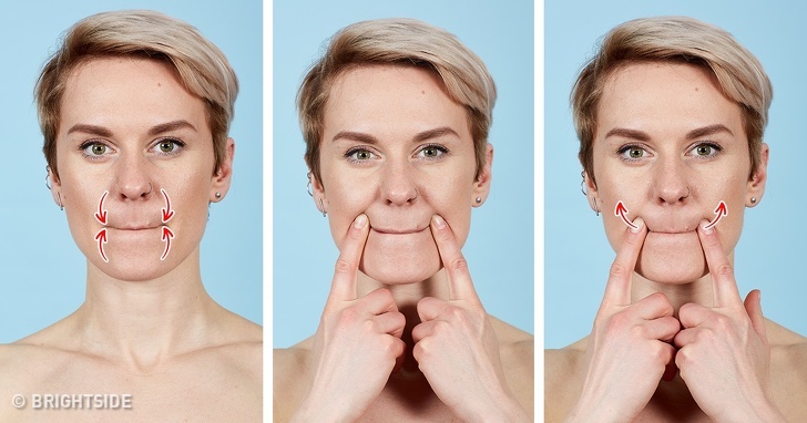7 bài tập cho khuôn mặt làm nếp nhăn biến mất, làn da căng mịn giúp phụ nữ trẻ ra cả chục tuổi - Ảnh 4