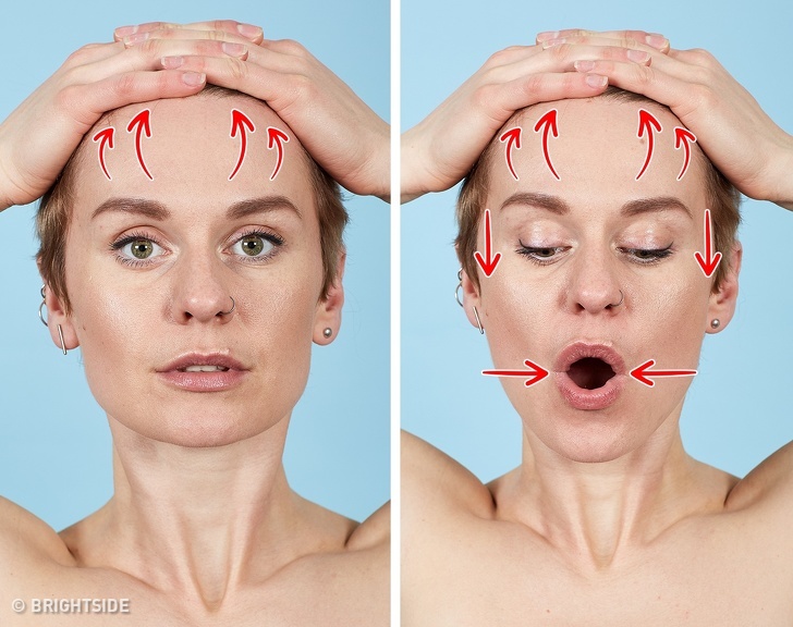 7 bài tập cho khuôn mặt làm nếp nhăn biến mất, làn da căng mịn giúp phụ nữ trẻ ra cả chục tuổi - Ảnh 7