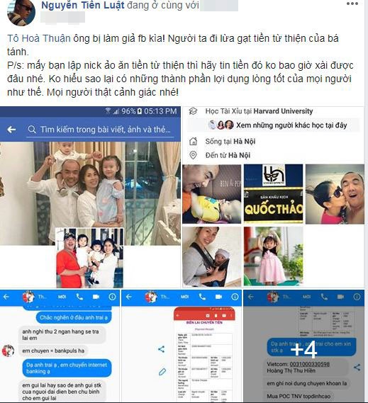 Sau Đàm Vĩnh Hưng, tới Hồng Vân, Quốc Thuận bị kẻ xấu giả mạo facebook để kêu gọi giúp đỡ Mai Phương, Lê Bình - Ảnh 5