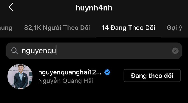Huỳnh Anh theo dõi lại Instagram Quang Hải, tiếp tục chứng minh không bỏ rơi bạn trai sau ồn ào - Ảnh 1
