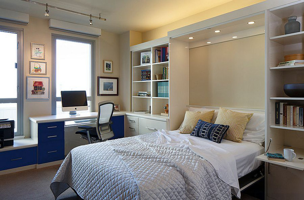 Phòng ngủ được thiết kế phù hợp để vừa có thể làm chỗ làm việc