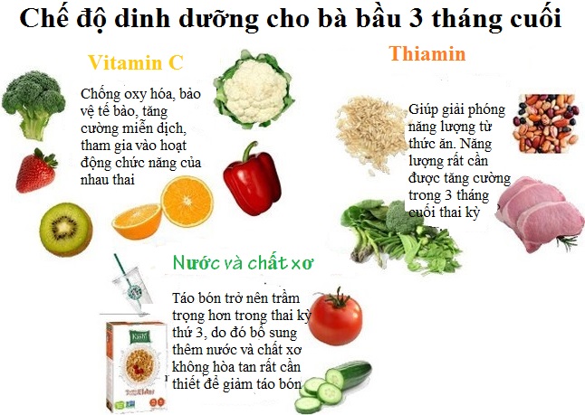 Che do an uong cho ba bau 5