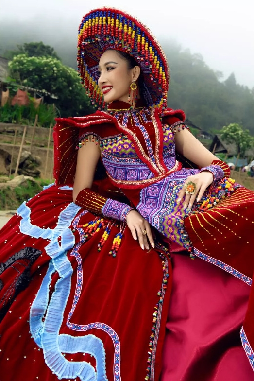 Lộ diện Trang phục dân tộc của Đoàn Hồng Trang tại Miss Global 2022, khán giả phấn khích vì quá ấn tượng. - Ảnh 3
