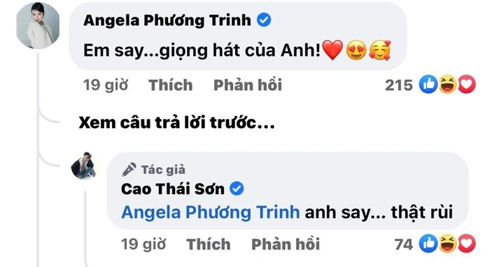 Cao Thái Sơn và Angela Phương Trinh lại có hành động tình tứ trên MXH, netizen phản ứng 'gắt': 'Quá lố, hai người như đang diễn hề trước mặt khán giả vậy' - Ảnh 3