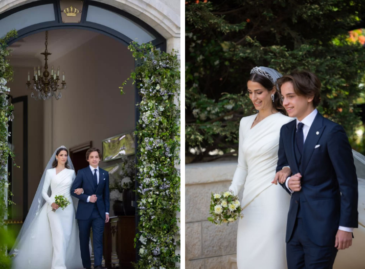 Cận cảnh đám cưới của Thái tử Jordan: Cặp đôi hoàng gia gây ấn tượng trong khung cảnh hôn lễ giản dị - Ảnh 3