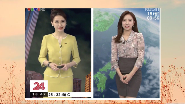 Mc thời tiết VTV lên sóng xinh đẹp không kém gì Mc Hàn Quốc - Ảnh 1