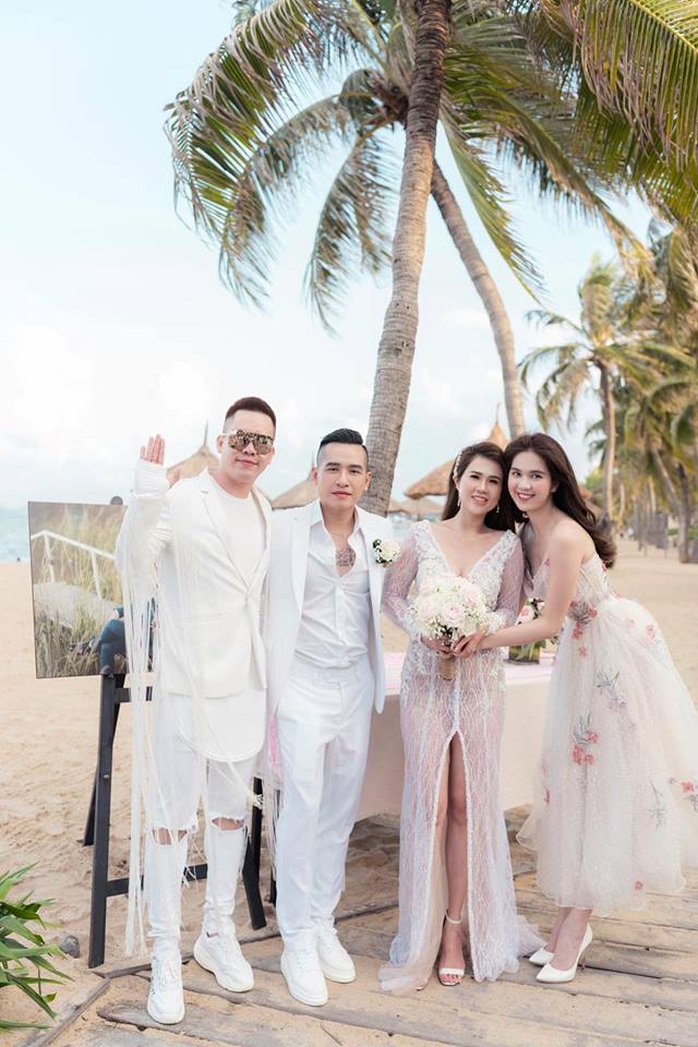 Chị gái Ngọc Trinh khoe vẻ 'nóng bỏng' trong đám cưới lần 2 ở Nha Trang - Ảnh 11