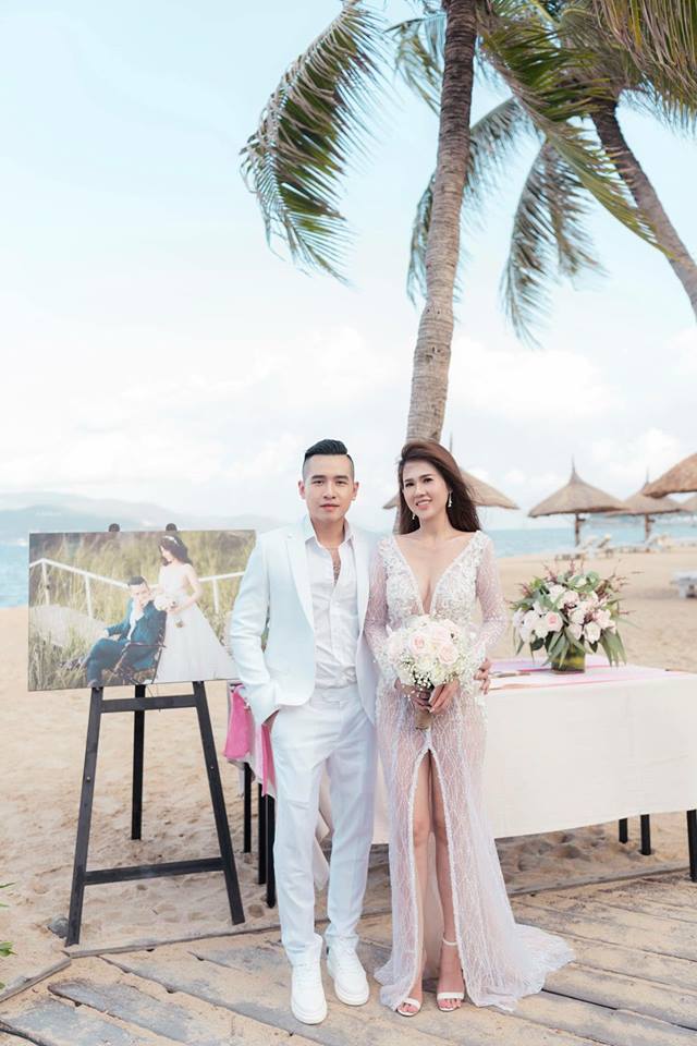 Chị gái Ngọc Trinh khoe vẻ 'nóng bỏng' trong đám cưới lần 2 ở Nha Trang - Ảnh 8