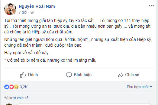 Chờ mòn mỏi, cuối cùng doanh nhân Nguyễn Hoài Nam cũng lên tiếng vụ hiệp sĩ đường phố: 'Tôi mong giải tán' - Ảnh 2