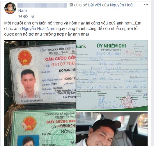 Hay tin anh Nguyễn Hoài Nam đã chuyển 240 triệu cho tài xế bẻ lái cứu mạng, loạt sao Việt lập tức lên tiếng - Ảnh 6
