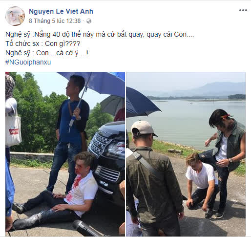 Bị đoàn phim bắt quay giữa trời nóng 40 độ, Việt Anh bức xúc chửi thề khiến nhiều người sốc - Ảnh 2