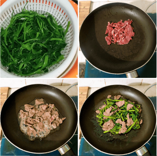 Cách làm rau muống xào thịt bò - món ngon hấp dẫn và dinh dưỡng cho bữa cơm gia đình! - Ảnh 5