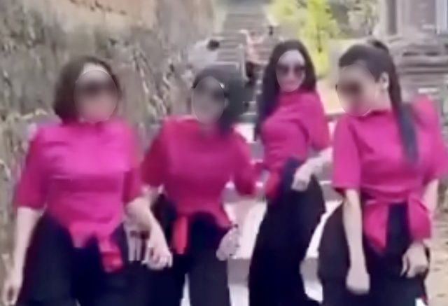 Người đăng clip 4 phụ nữ áo hồng uốn éo, nhảy nhót tại chùa Bổ Đà bị phạt 5 triệu đồng - Ảnh 2