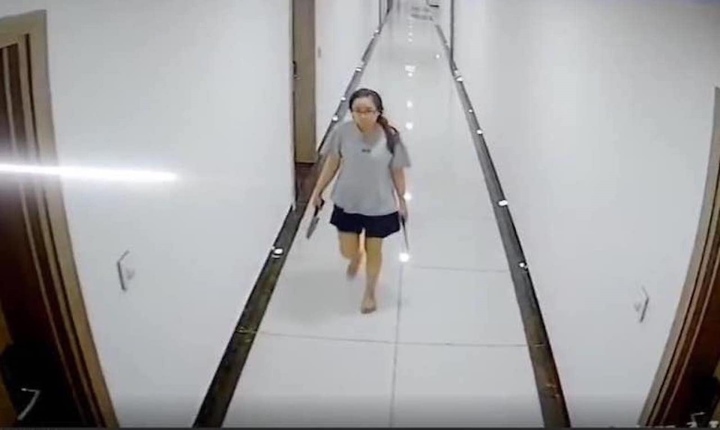 Hà Nội: Người phụ nữ cầm dao đi dọc hành lang, đe doạ hàng xóm trong chung cư - Ảnh 1