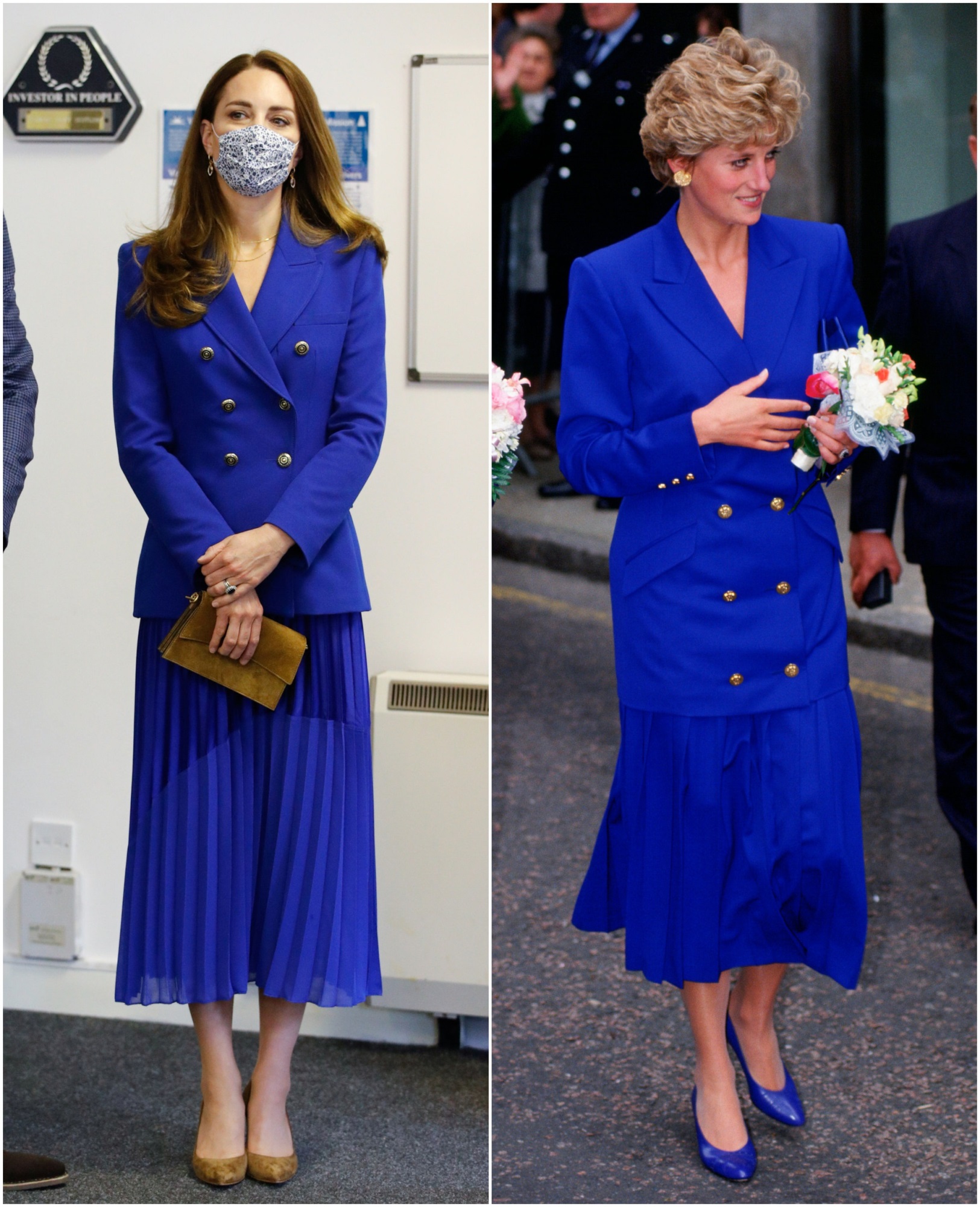 Lên đồ giống Công nương Diana: Kate Middleton tinh tế đỉnh cao, Meghan Markle lắm phen bị chê tơi tả - Ảnh 12