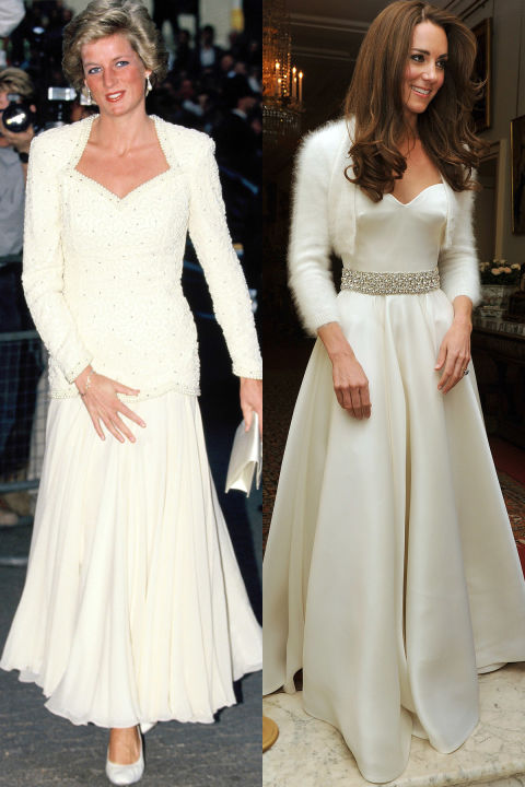 Lên đồ giống Công nương Diana: Kate Middleton tinh tế đỉnh cao, Meghan Markle lắm phen bị chê tơi tả - Ảnh 7