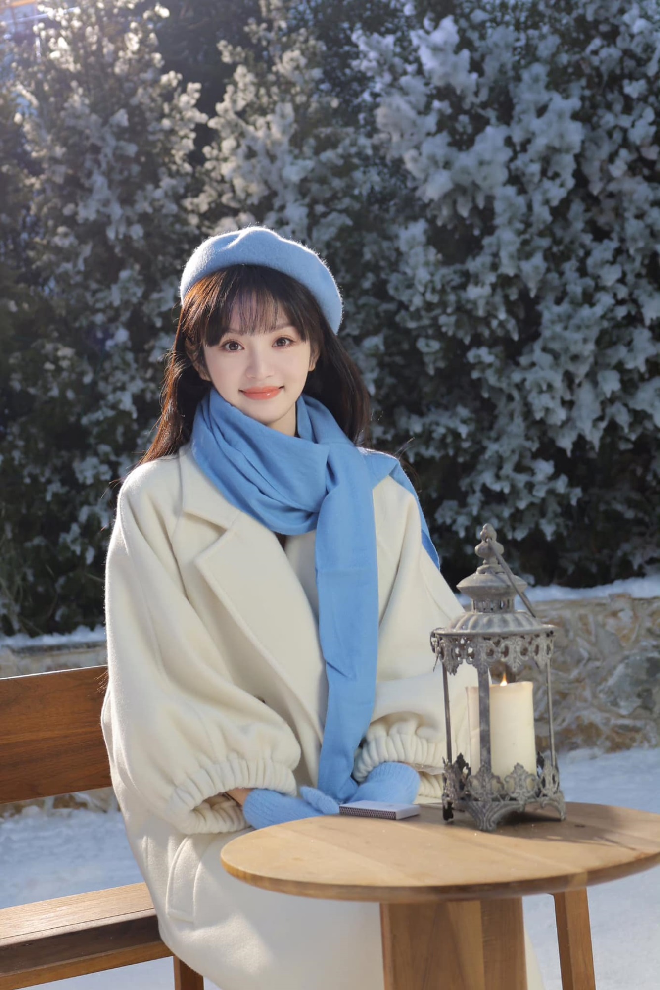 Điền Hi Vi hóa 'cô bé mùa đông' trong bộ ảnh mới, nhan sắc được netizen hết lời khen ngợi  - Ảnh 1