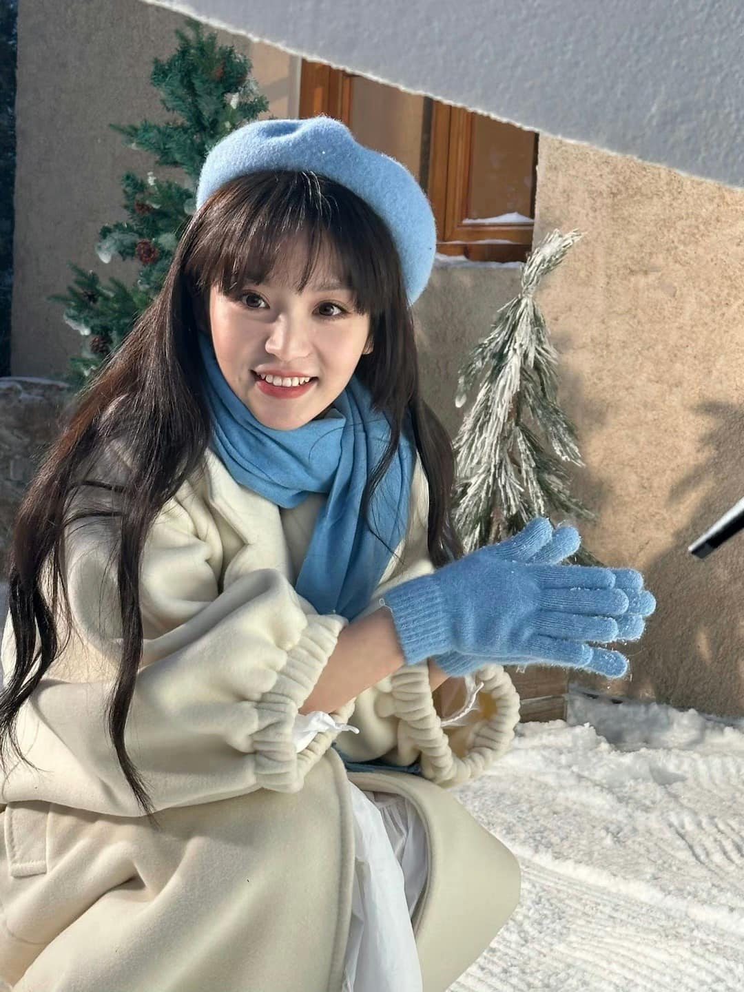 Điền Hi Vi hóa 'cô bé mùa đông' trong bộ ảnh mới, nhan sắc được netizen hết lời khen ngợi  - Ảnh 8