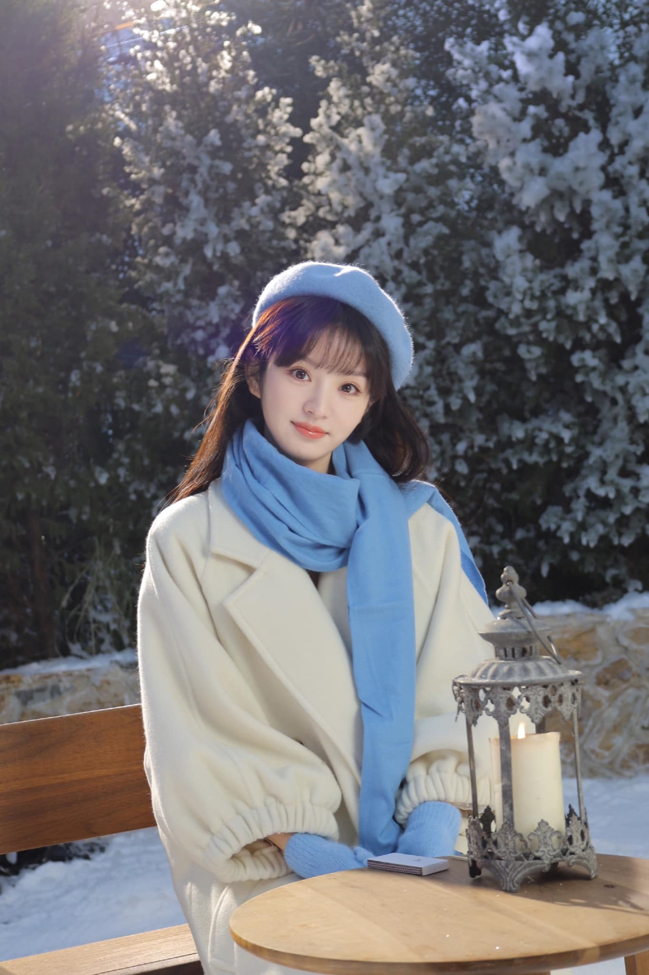 Điền Hi Vi hóa 'cô bé mùa đông' trong bộ ảnh mới, nhan sắc được netizen hết lời khen ngợi  - Ảnh 12