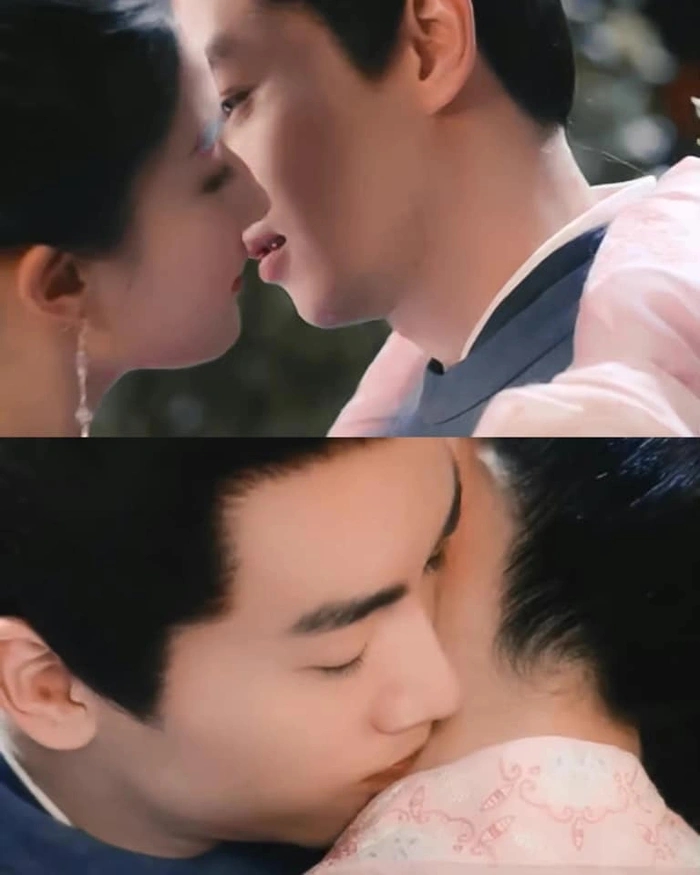 Trần Hiểu khiến netizen 'bấn loạn' trước nụ hôn vào vùng 'nhạy cảm' của Lưu Diệc Phi: 'Ôi nhìn cái mặt mãn nguyện của Phán Nhi kìa, cưng quá vậy' - Ảnh 2