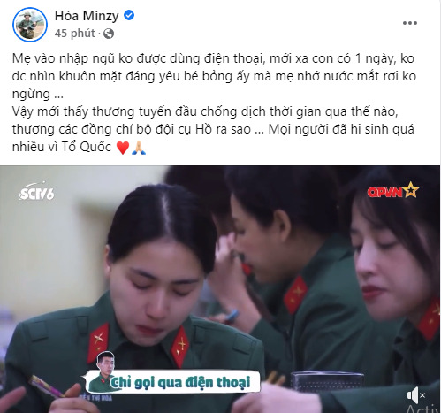 Hậu chia tay, Hòa Minzy nước mắt 'giàn giụa' kể về cảnh khó hiện tại: 'Em Hòa ở cạnh con như một người mẹ, làm luôn cả một người cha' - Ảnh 3