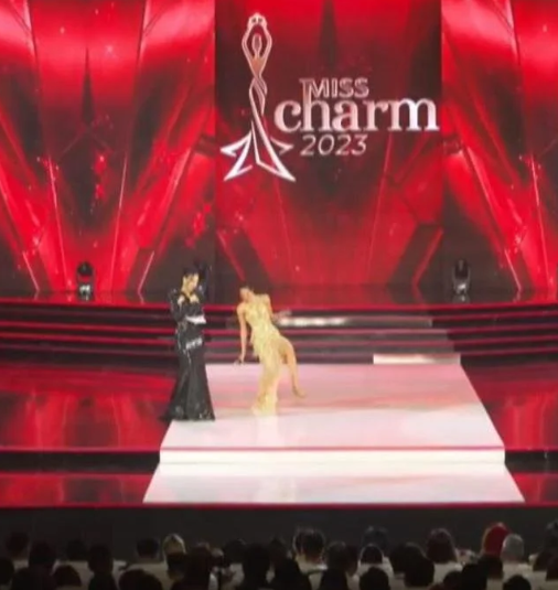 MC Phương Mai nói về sự cố suýt 'ngã ngửa' trong đêm chung kết Miss Charm 2023 - Ảnh 2