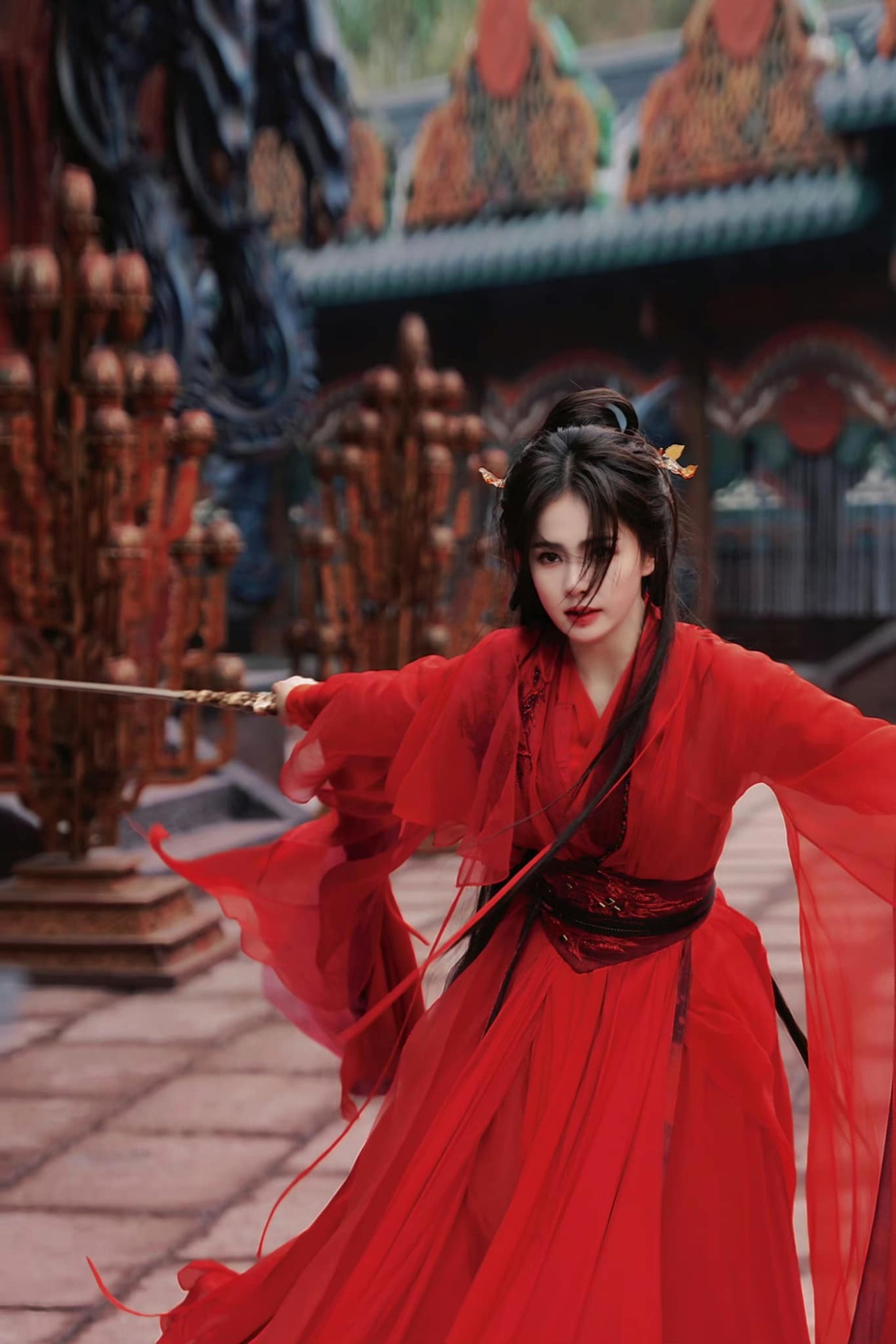 Tạo hình của Bạch Lộc trong bộ phim Bạch Nguyệt Phạn Tinh tiếp tục 'gây sốt' vì tựa như nữ thần - Ảnh 6