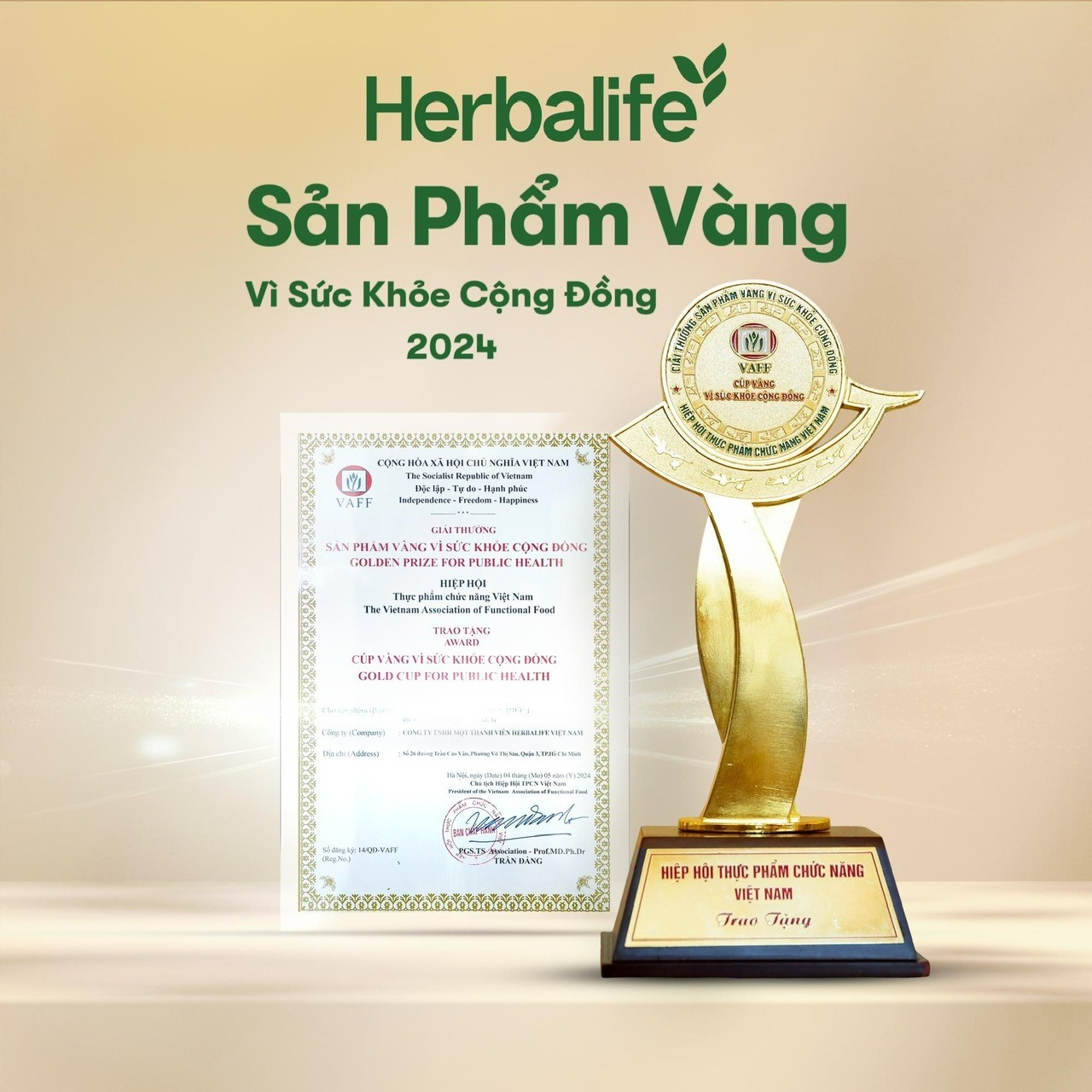 Các sản phẩm của Herbalife được trao giải “Sản Phẩm Vàng Vì Sức Khỏe Cộng Đồng 2024 - Ảnh 2