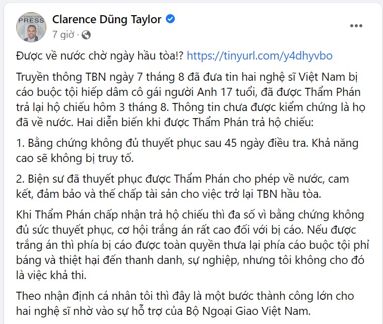 Chồng ca sĩ Thu Phương hé lộ lí do đằng sau việc 2 nghệ sĩ Việt Nam được trả hộ chiếu về Việt Nam sau lùm xùm ở nước ngoài - Ảnh 2