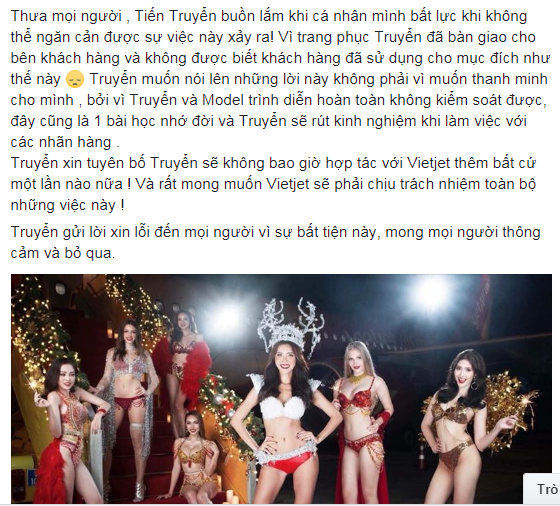 Sau thời gian im lặng, NTK trang phục bikini phản cảm trên chuyên cơ đón U23 Việt Nam lần đầu lên tiếng - Ảnh 3
