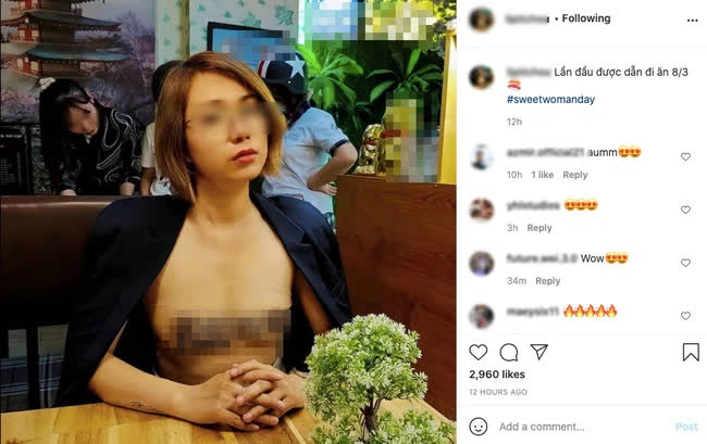 Người phụ nữ 'thích thả rông' ở Sài Gòn lại gây bão mạng khi đi chơi chụp ảnh “mặc áo cũng như không” gây tranh cãi - Ảnh 1