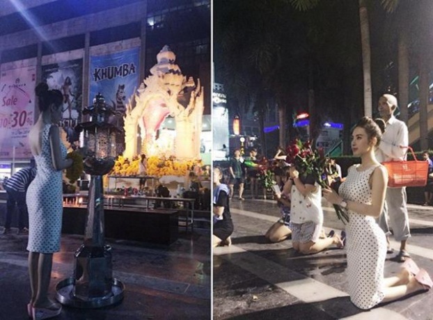 Thời trang sao Việt khi đi chùa: Hoàng Thùy bị phản ứng dữ dội, Phi Thanh Vân kém duyên - Ảnh 6
