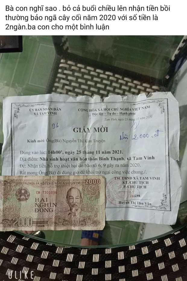 Tin được không? 1 hộ dân Quảng Nam được nhận 2.000 đồng tiền hỗ trợ thiệt hại do mưa bão - Ảnh 1