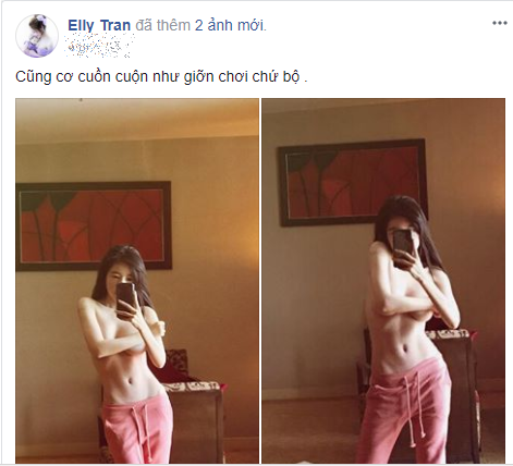 Mới đầu năm, Elly Trần đã khiến dân tình 'khóc thét' khi cởi trần, một tay che ngực hờ hững - Ảnh 1