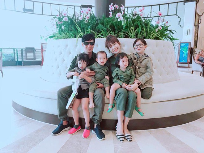 Nhìn 'đội quân' 6 người nhà Lý Hải - Minh Hà, ai chẳng muốn một gia đình đông đúc - Ảnh 1