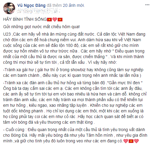 Khuyên cầu thủ U23 Việt Nam tránh xa 'gái hư' của showbiz, Phương Thanh, Vũ Ngọc Đãng khiến nhiều mỹ nhân 'thót tim' - Ảnh 3
