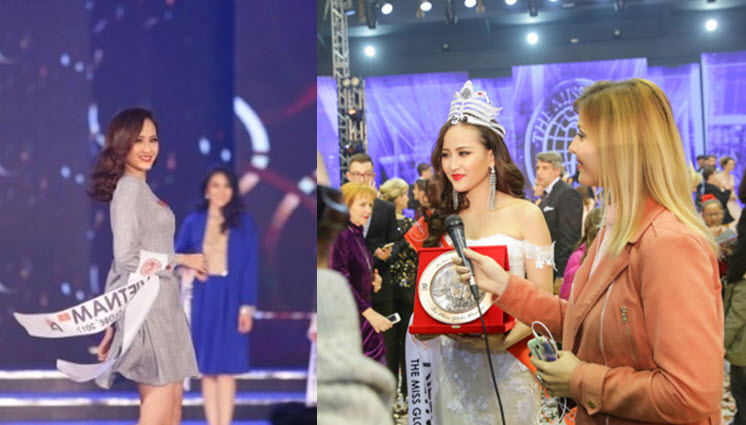 Clip các khoảnh khắc xuất thần giúp Khánh Ngân đăng quang Hoa hậu Hoàn cầu 2017 - Ảnh 1