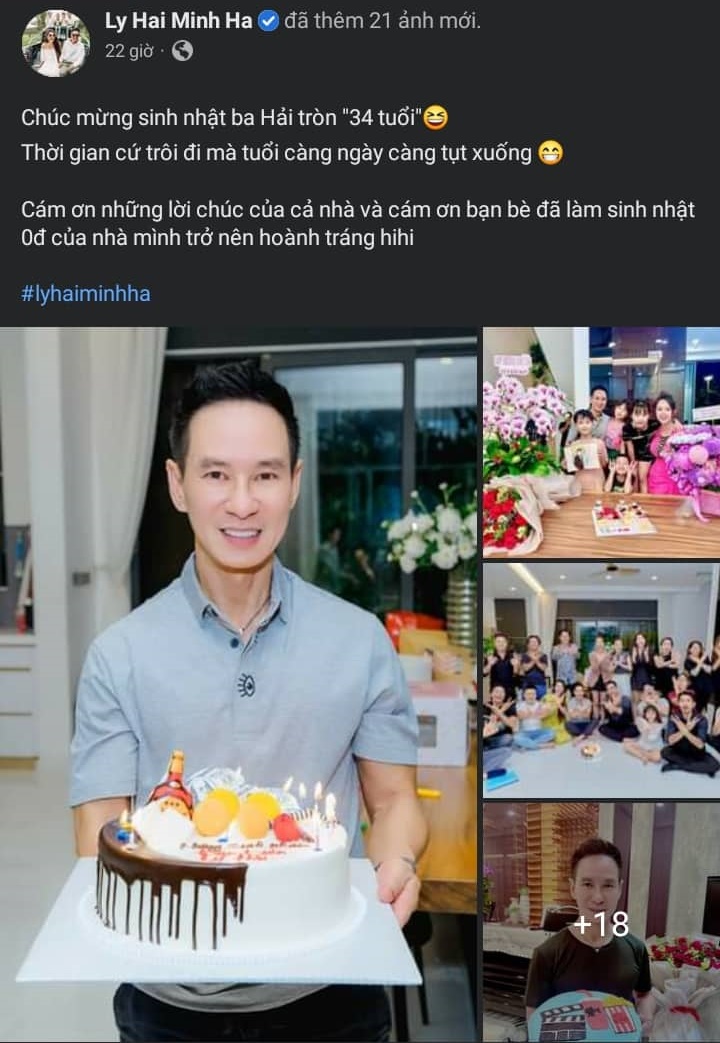 Bữa tiệc sinh nhật '0 đồng' của Lý Hải bên gia đình, Minh Hà bất ngờ tiết lộ 'tuổi thật' của chồng nhưng có gì đó sai số? - Ảnh 2