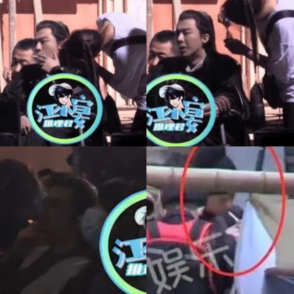 Vừa bị gán mác 'nam chính xấu nhất màn ảnh', Lưu Vũ Ninh lộ ảnh ngồi rung đùi hút thuốc giữa phim trường - Ảnh 1