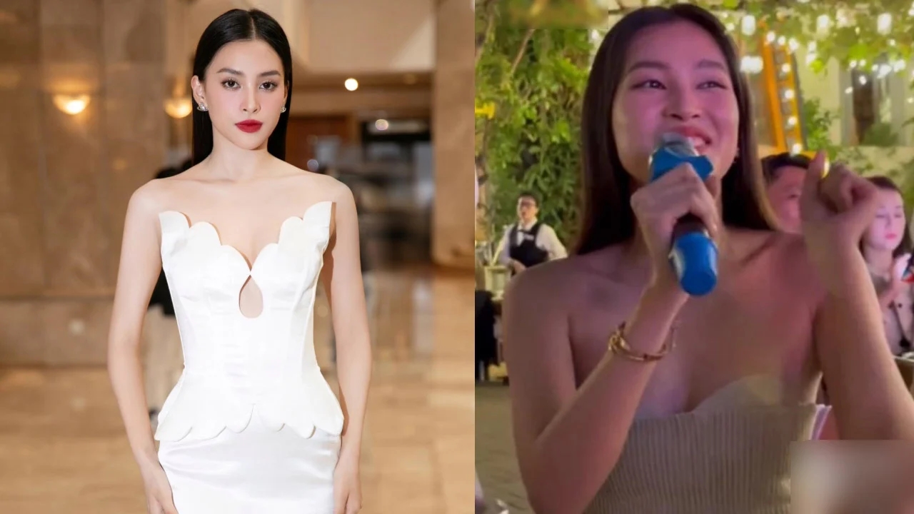 Hoa hậu Tiểu Vy trổ tài ca hát trong đám cưới người quen, cư dân mạng không khỏi trầm trồ với giọng hát 'Siêu khủng' - Ảnh 7